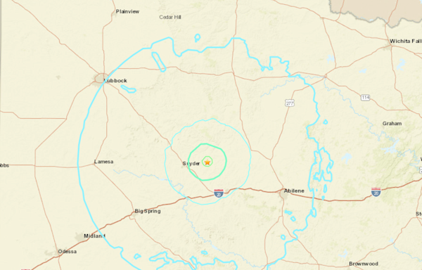 4.9 magnitude earthquake, 8th strongest in state history, shakes West Texas late Monday