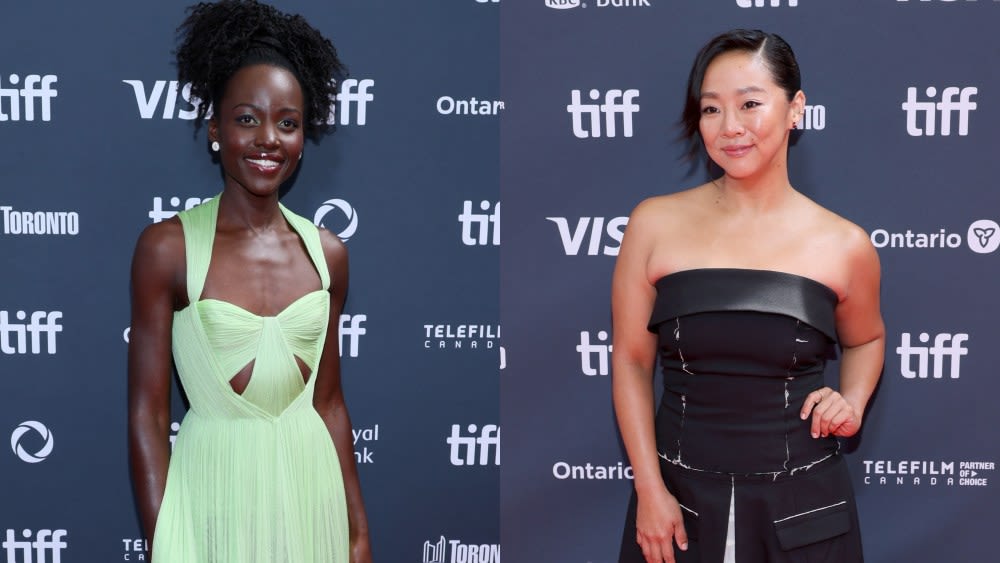 Lupita Nyong’o Goes Sheer in Del Core, Stephanie Hsu Goes Strapless in Rokh and More Style at ‘The Wild Robot’ Premiere...