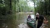 Heavy rains ease around Houston but flooding remains after hundreds of rescues, evacuations