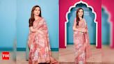 Nita Ambani teams up Banarasi sari with French lace blouse for India House visit in Paris | - Times of India