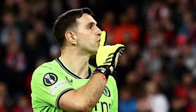 Emiliano Martinez claims it was his 'destiny' to be the shoot-out hero for Aston Villa... as he repeats World Cup final antics to help Unai Emery's side reach Europa Conference ...