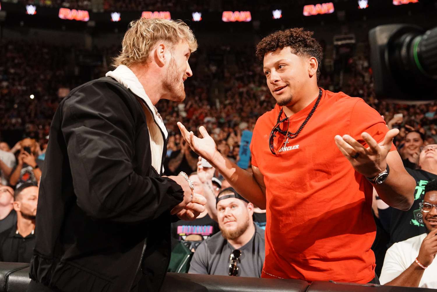 Patrick Mahomes Lends His Super Bowl Rings to Logan Paul to Use as Brass Knuckles on WWE Raw