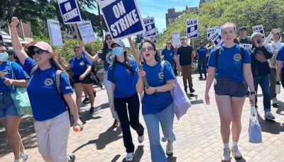 UW student workers strike, rally for wage increase