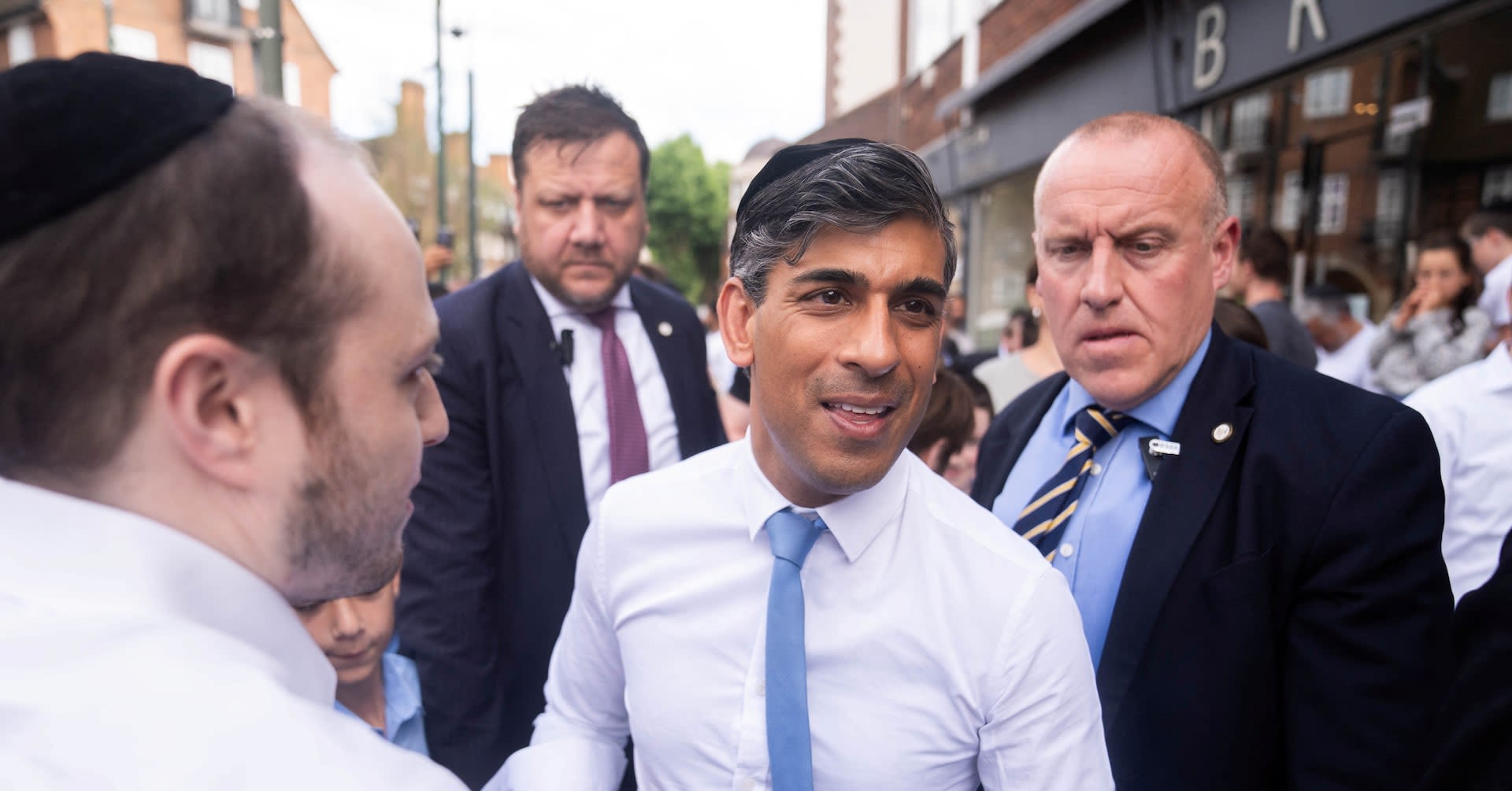 UK's Sunak says only his Conservatives can form strong opposition to Labour