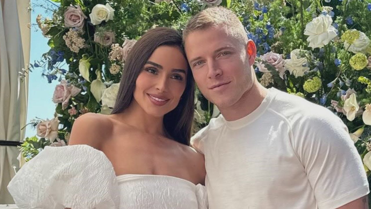 Christian McCaffrey Defends Wife Olivia Culpo After Critic Says Her Wedding Dress Has 'No Personality’