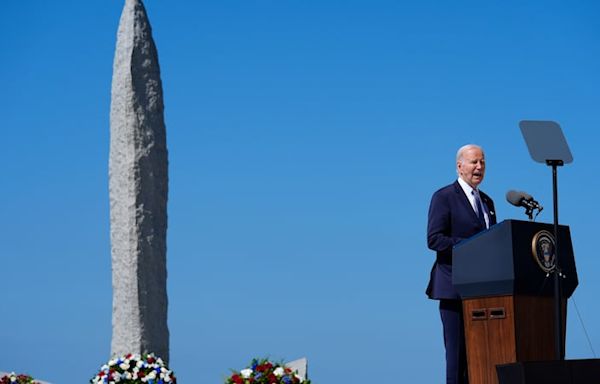 Biden invokes legacy of D-Day in Pointe du Hoc speech