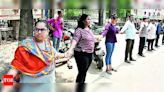 MSU admission row: Students form human chain | Vadodara News - Times of India