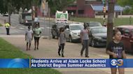 Students Arrive At Alain Locke School As District Begins Summer Academics