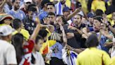 Batalla campal entre jugadores de Uruguay y aficionados colombianos en la Copa América