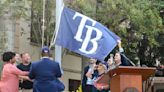 St. Petersburg raises Rays flag above city hall for fifth straight playoffs
