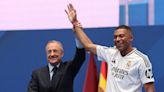 Kylian Mbappe officially unveiled as Real Madrid star in sold-out Bernabeu event