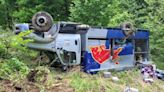Red Bull truck overturns in Tennessee