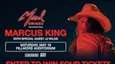 Enter to win four tickets to Marcus King at the Fillmore Auditorium on Saturday, May 18