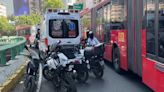 Choque entre 2 Metrobús en Av. Insurgentes deja 11 lesionados