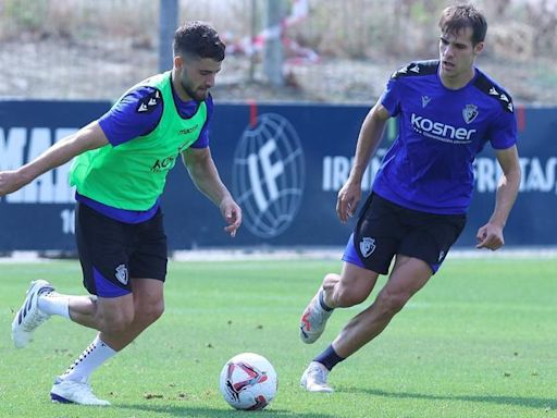 Osasuna cierra la semana de trabajo con una sesión de entrenamiento en Tajonar