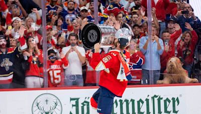 A giant dog had a front row seat at the Stanley Cup final. Meet ‘Brodie That Dood’