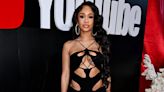 Saweetie wears racy black cut-out dress at YouTube Music event in LA