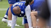 Giants’ Jermaine Eluemunor is OK after collision with Dexter Lawrence in first camp practice