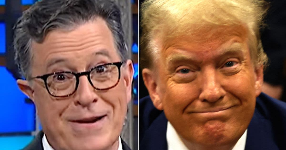 Stephen Colbert Taunts Trump Over Truly Weird Moment With His Big-Money Donors