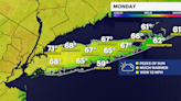 Morning rains before cloudy, warm Monday afternoon for Long Island