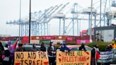 Manifestantes bloquean puerto de Tacoma para exigir un cese del fuego en Gaza