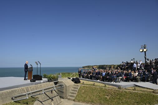 Biden straddles the patriotic and the political in speech at Normandy - The Boston Globe