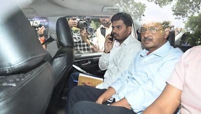Arvind Kejriwal news LIVE: Delhi CM leaves for Raj Ghat ahead of surrender at Tihar jail