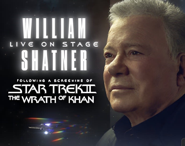 William Shatner appearing live at Packard Music Hall