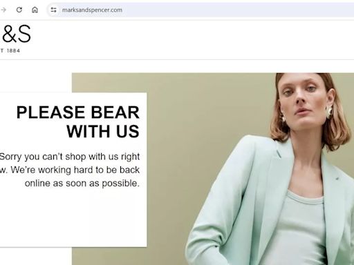 Marks and Spencer website goes down for hours as shop apologises to customers