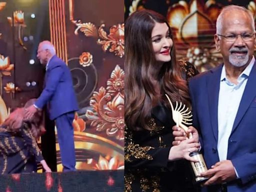 Aishwarya Rai Bachchan Touches Mani Ratnam Feet At IIFA Utsavam 2024 - WATCH