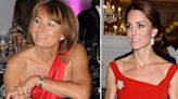 Carole Middleton copies daughter Princess Kate' daring style in red hot satin dress