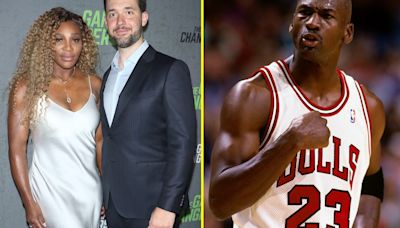 Serena Williams' husband reacts to Michael Jordan card selling for bonkers sum