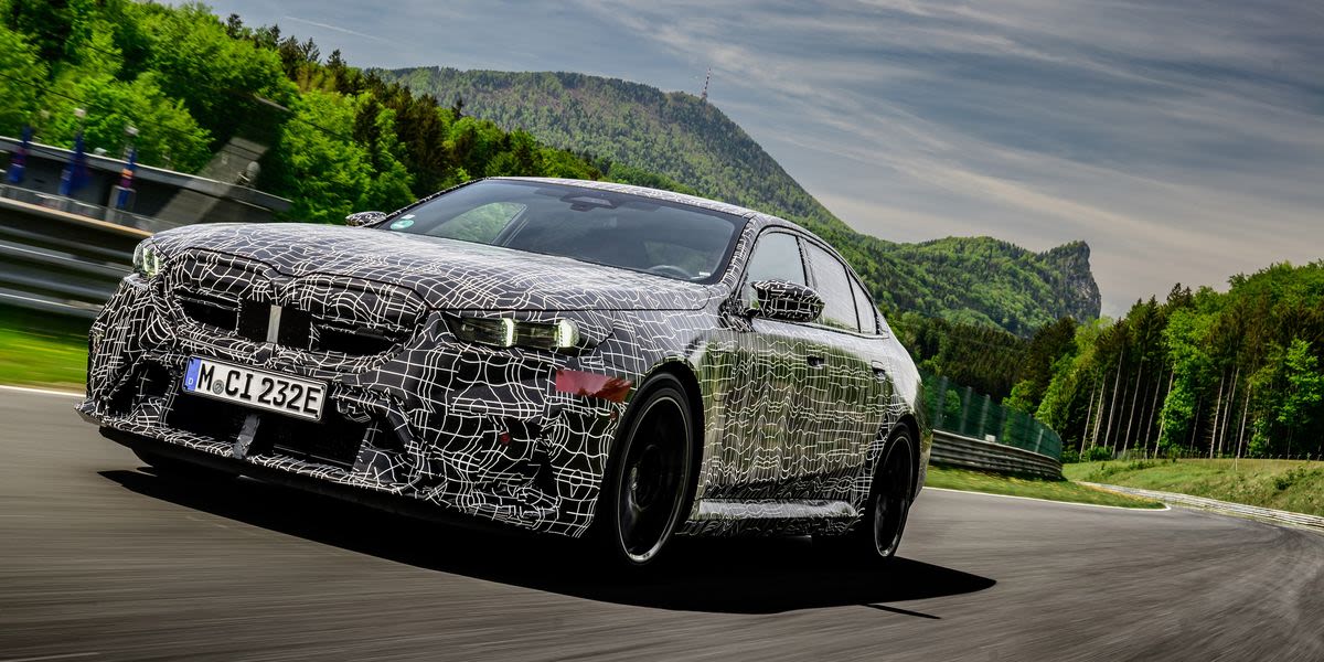 The 2025 BMW M5, Previewed on Track: Big Speed, Admirable Poise