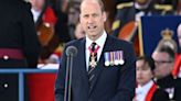 William delivers incredibly moving speech as he reads from veterans' D-Day diary