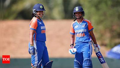 Women's Asia Cup: Harmanpreet Kaur, Richa Ghosh fifties take India to 201/5 against UAE | Cricket News - Times of India