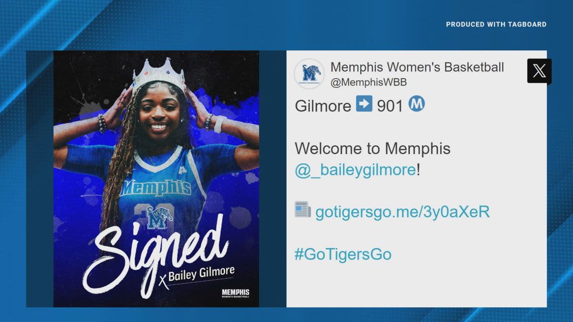 Alex Simmons adds Bailey Gilmore to 2024-25 Memphis Women's Basketball Roster