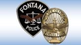 Officers investigate armed robbery which took place at Fontana gas station