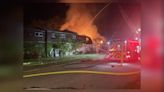 UPDATE: Heavy flames challenge firefighters in battling Dayton apartment fire