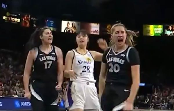 Kelsey Plum's Reaction to Kate Martin's Block During Aces Game Produced Iconic Photo