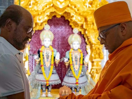 Unseen! Rajinikanth visited THIS religious place in Abu Dhabi before returning to Chennai | Tamil Movie News - Times of India