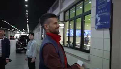 Watch: Novak Djokovic arrives in Shanghai after five years