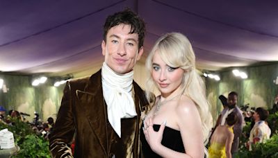 Sabrina Carpenter Gets Kiss on Cheek From Barry Keoghan While Getting Ready for Met Gala