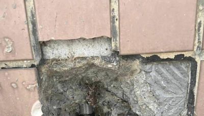 竹南鎮環市路改造工程 住戶：樑柱竟挖出洞