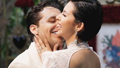 Ángela y Aguilar y Christian Nodal publican sus primeras fotografías ya como marido y mujer