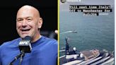 Dana White flies in for UFC fight week after relaxing on £278m super yacht