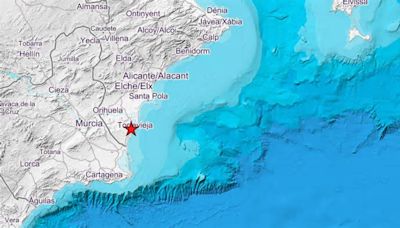 Registrado un terremoto de magnitud 2,2 en Torrevieja sin daños ni heridos