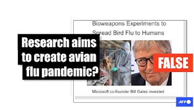 Bird flu claims targeting Bill Gates feed conspiracy theories