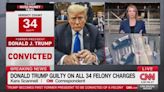 “[Trump’s] face was red”: CNN reporter describes Trump reaction to his conviction on all 34 counts in NY criminal trial.