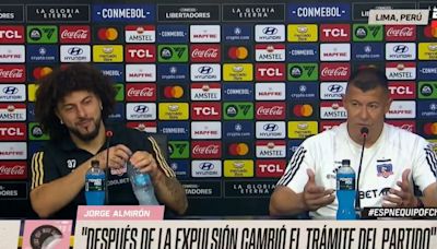 DT de Colo Colo hizo insólito análisis de Alianza Lima y generó risas de su jugador tras empate por Copa Libertadores 2024