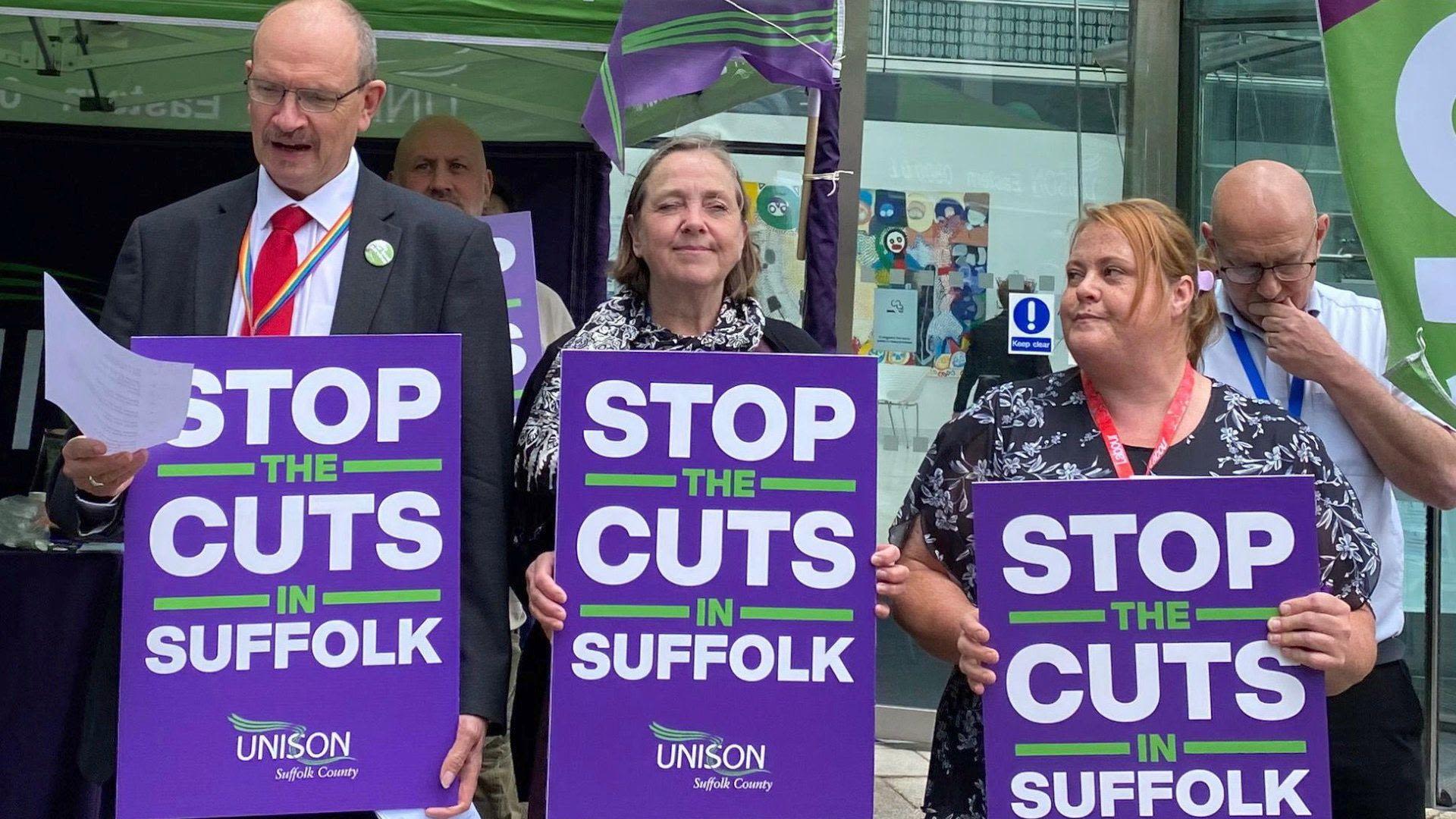 Council staff demand a stop to £65m budget cuts